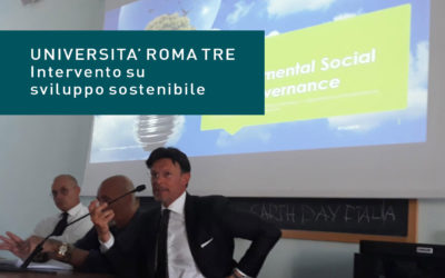 Università Roma Tre: piccolo intervento su grande progetto riguardante lo sviluppo sostenibile.
